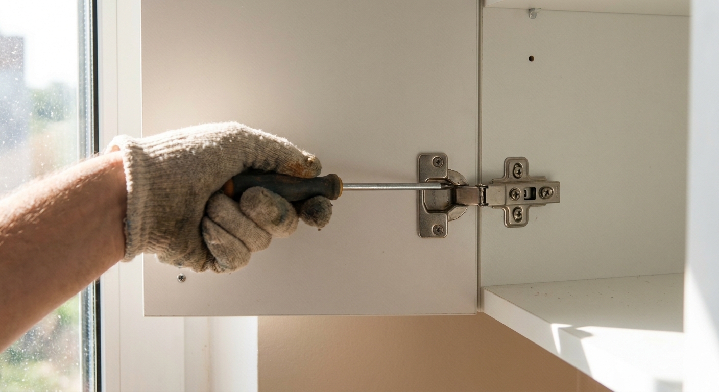 Loose Cabinet Doors and Crooked Hinges