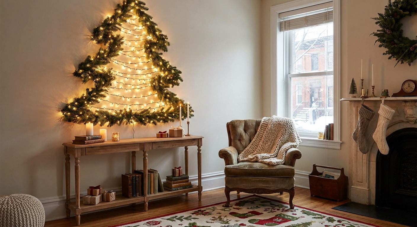 8 Space-Saving Christmas Tree Alternatives for Small Apartments