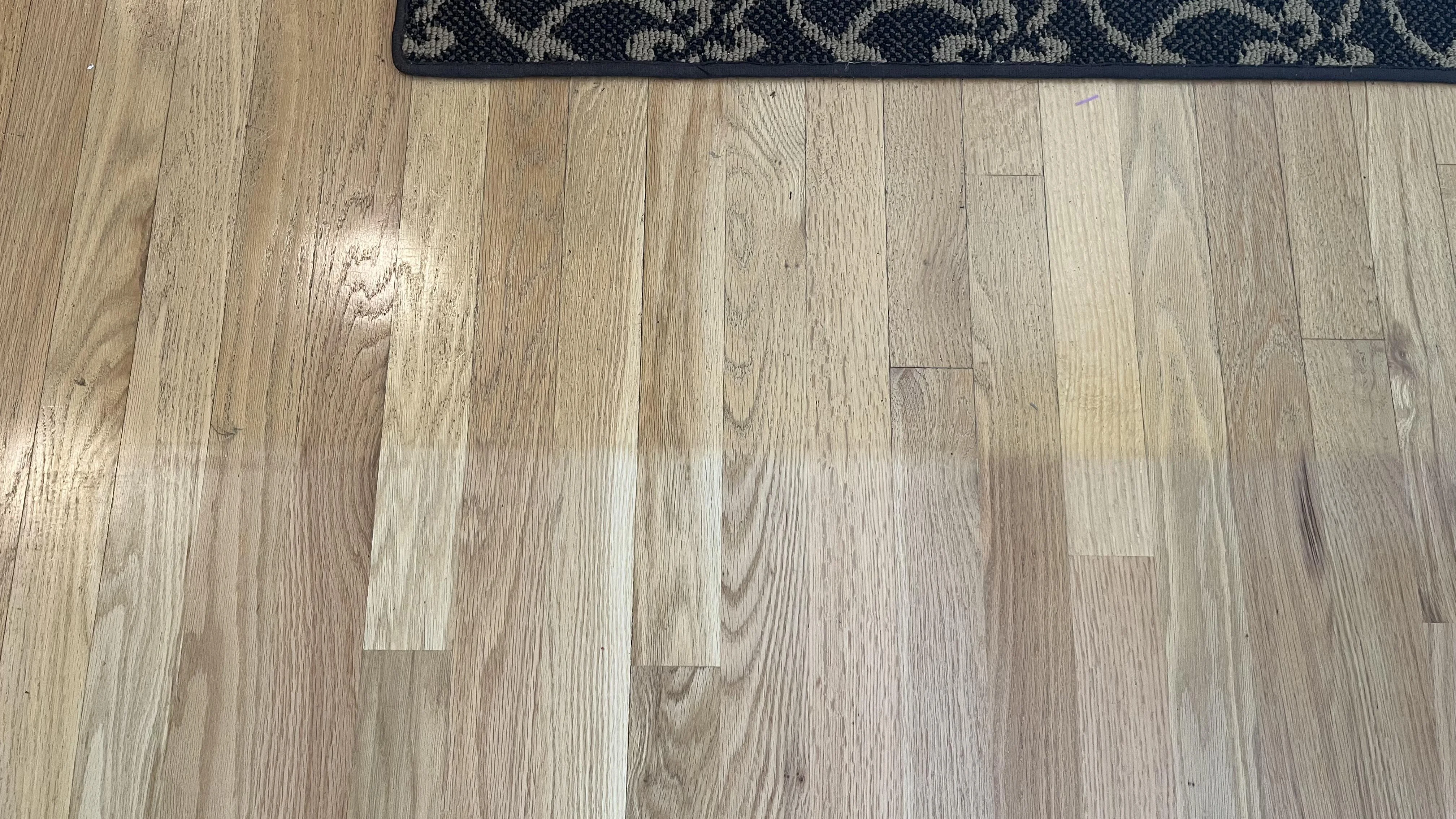 Hardwood Discoloration Under an Area Rug