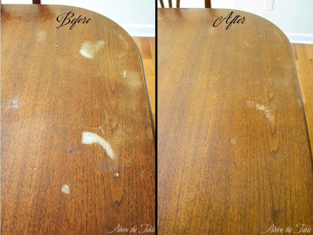 Remove Water Stains from Wood Furniture