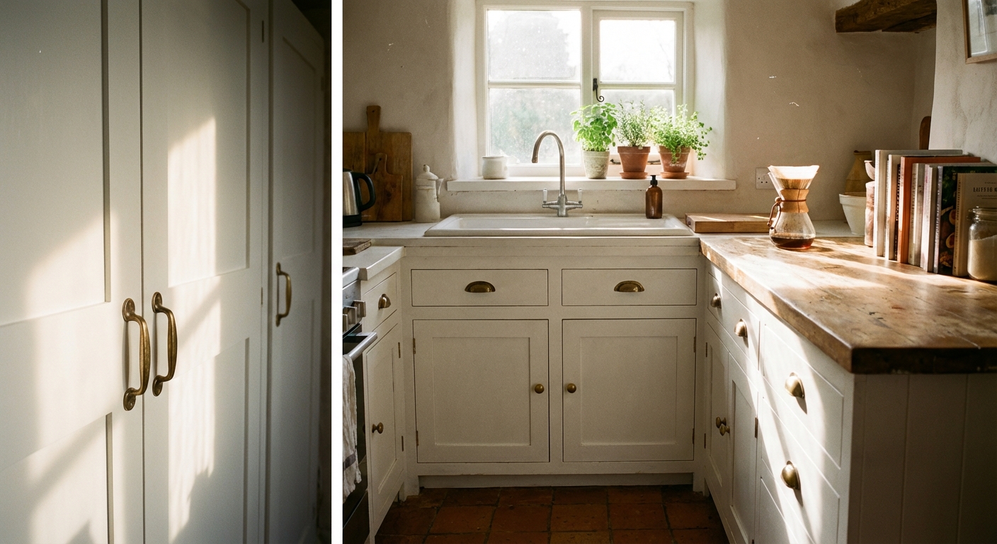 Paint and Reface Old Kitchen Cabinets