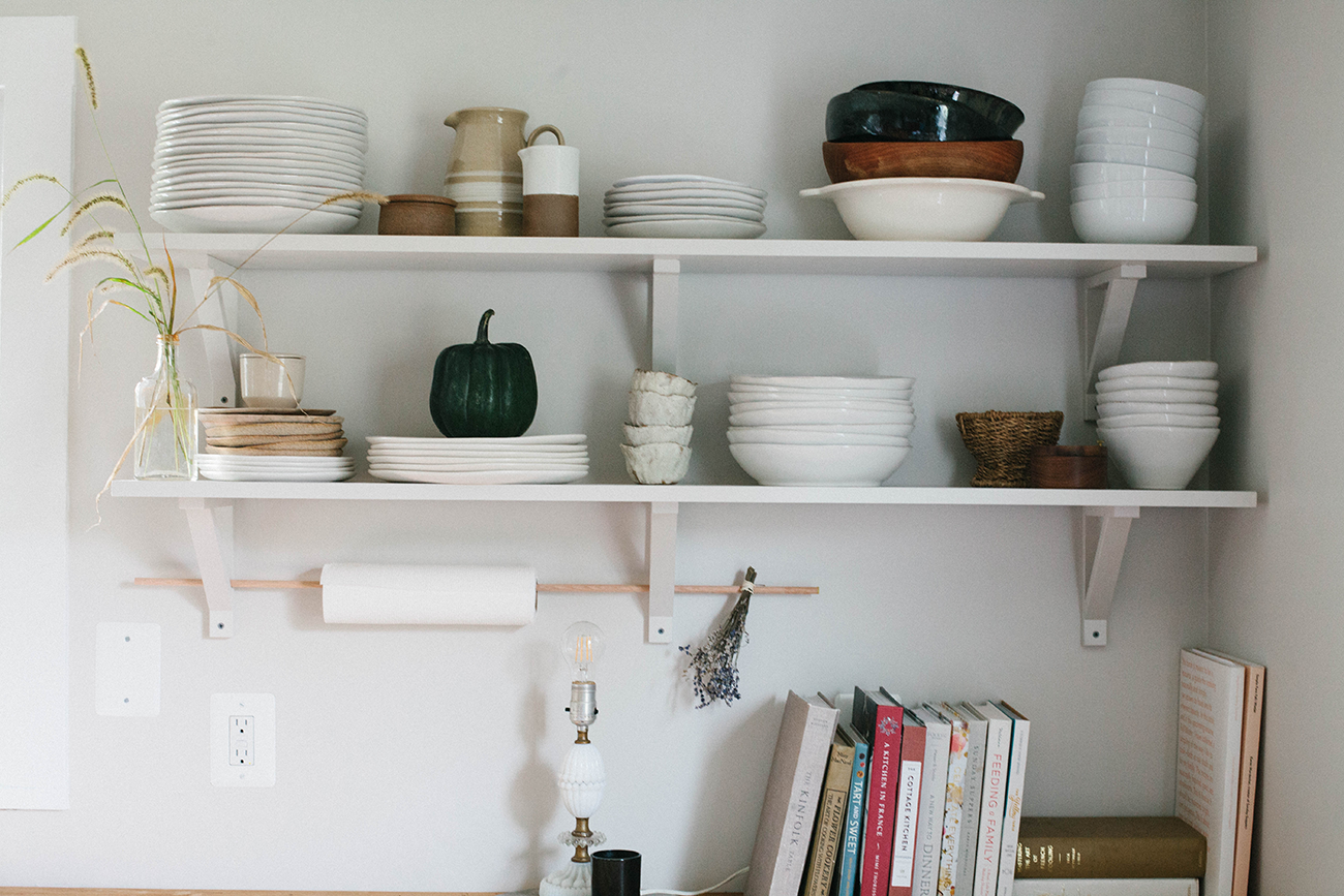 Open Kitchen Shelving Without the Clutter